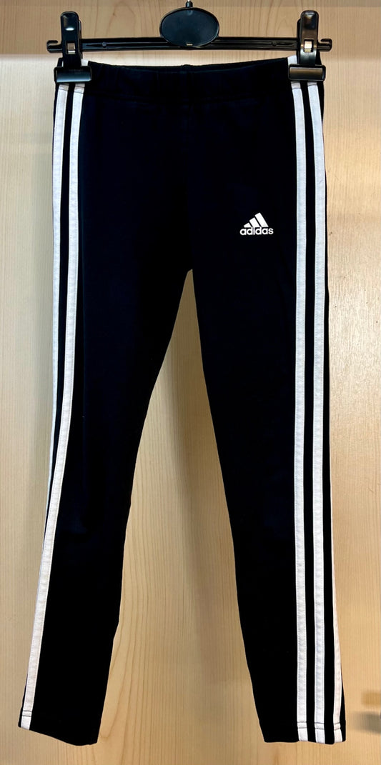 Adidas Sporthose schwarz/ weiß Gr. 134/140