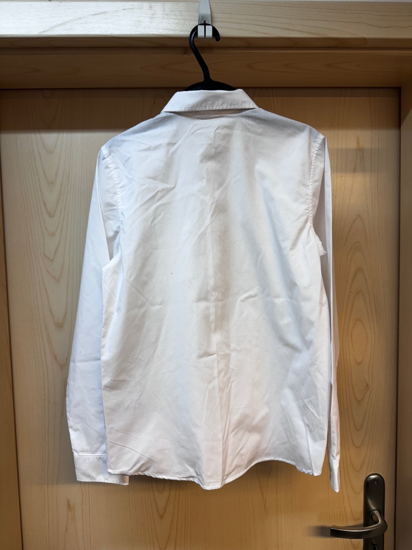 H&M festl. Langarmhemd Weiß Gr. 152