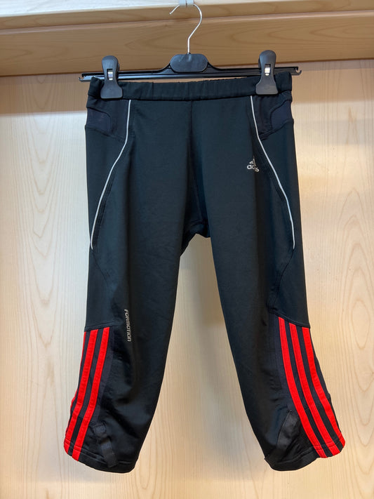 Adidas Capri Sportleggings schwarz/ rot Gr. 152/158