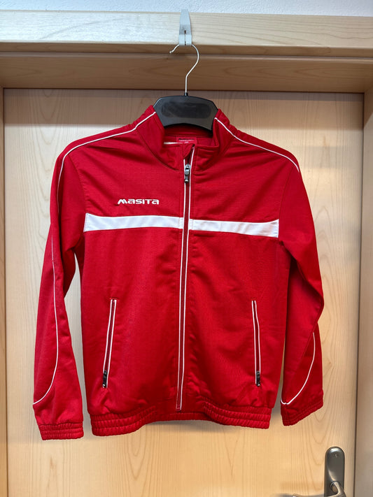 masita Trainingsjacke rot/weiß Gr. 140