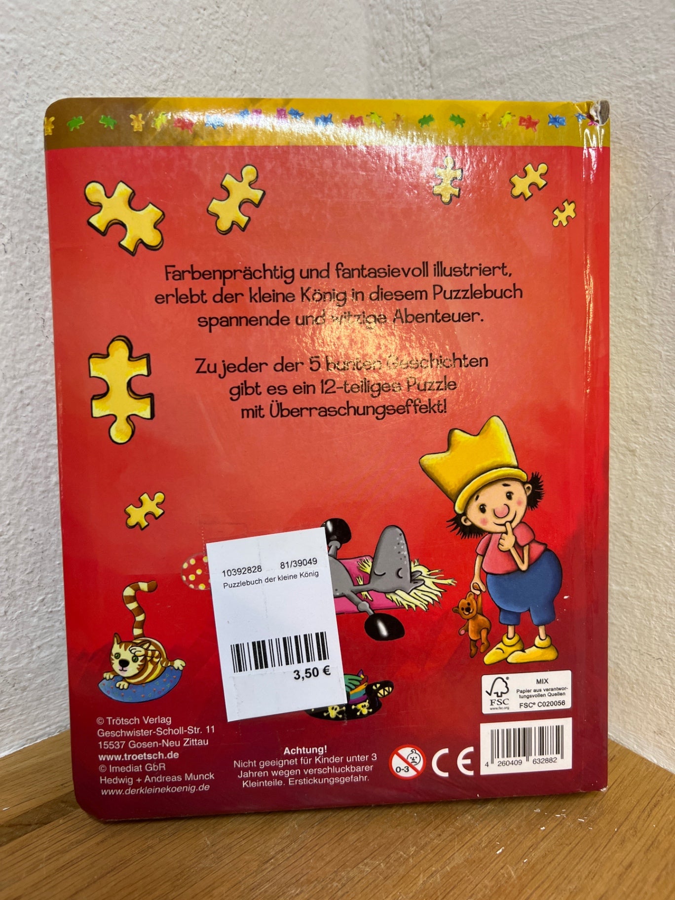 Puzzle, Puzzlebuch der kleine König (10392828)