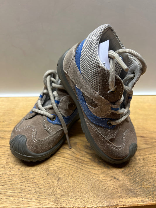 Schuhe, Superfit, braun/ blau, 21, Halbschuhe z. schnüren (10385680)