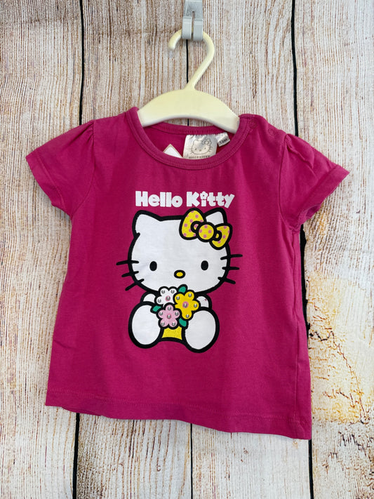 T-Shirt Pink m. Hello Kitty Gr. 80/86