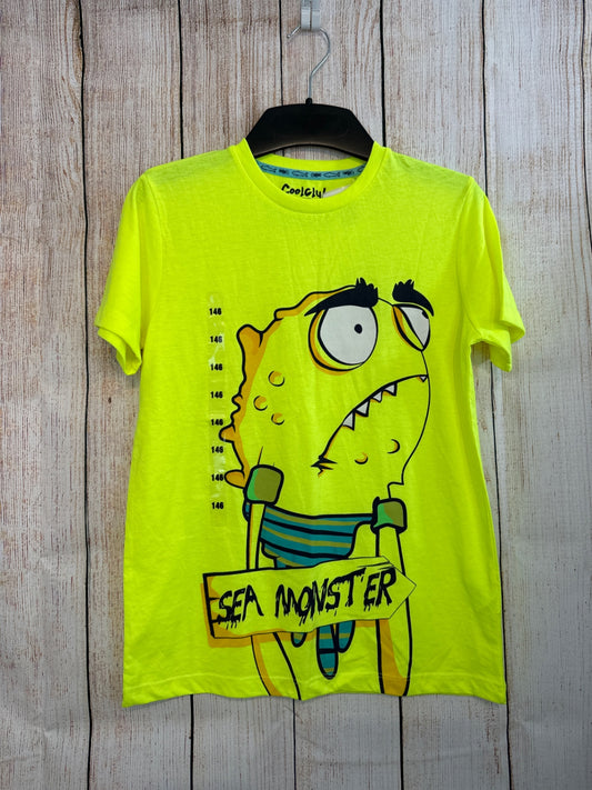 Cool Club T-Shirt Neongrün m. Fisch Gr. 146