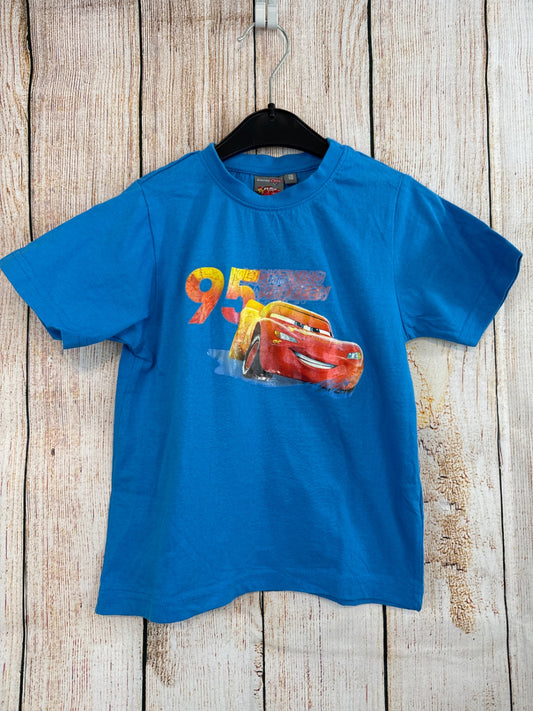 T-Shirt Hellblau m. Cars Gr. 110