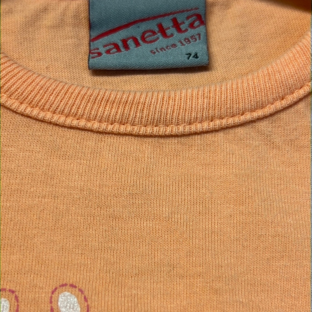 Mädchen Langarmshirt von Sanetta Gr. 74