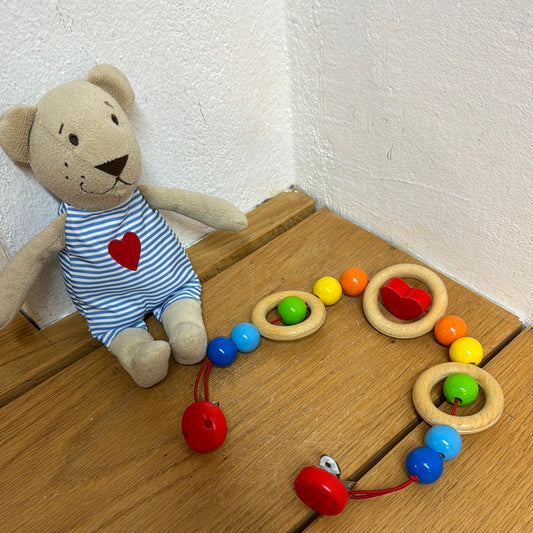 Babyspielzeug Holz Wagenkette